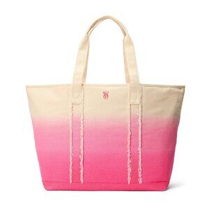 Victoria's Secret Ombre Cotton Canvas Beach Tote